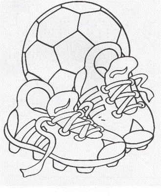   Chaussures et ballon de foot 