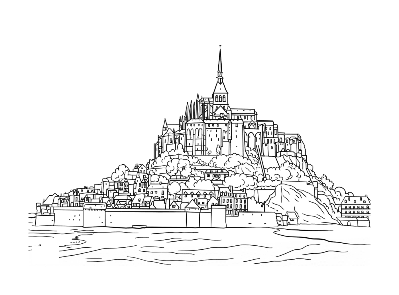   Mont Saint-Michel majestueux 