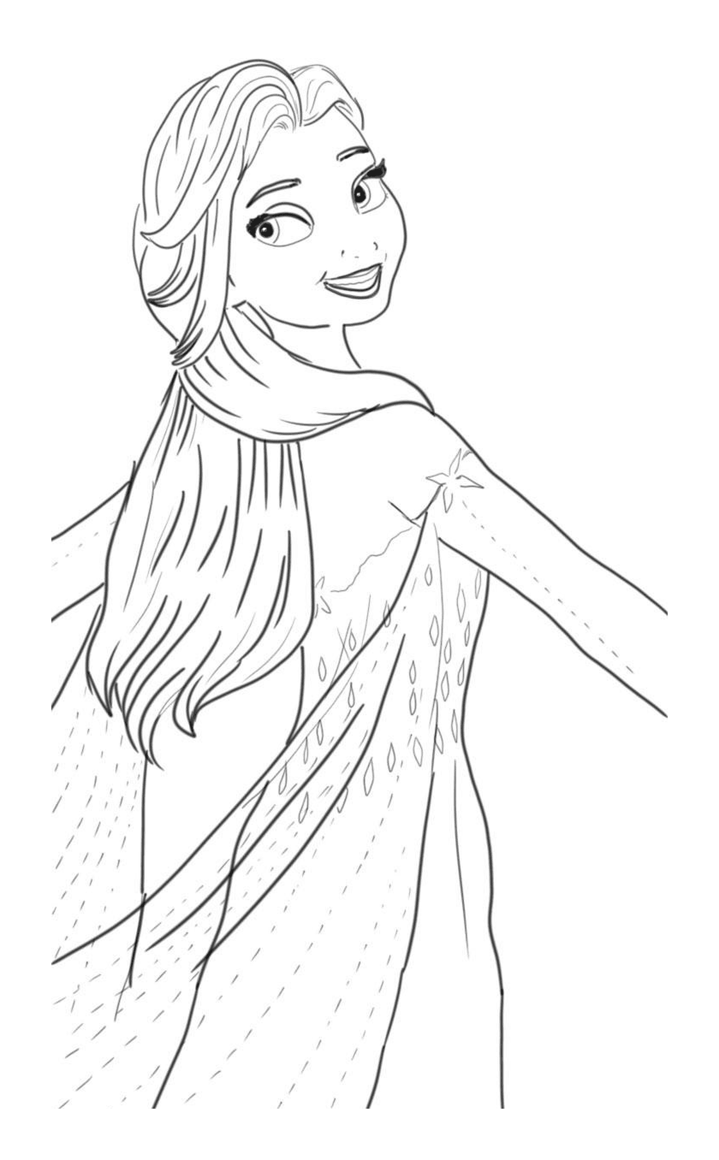   Elsa dans robe scandinave 