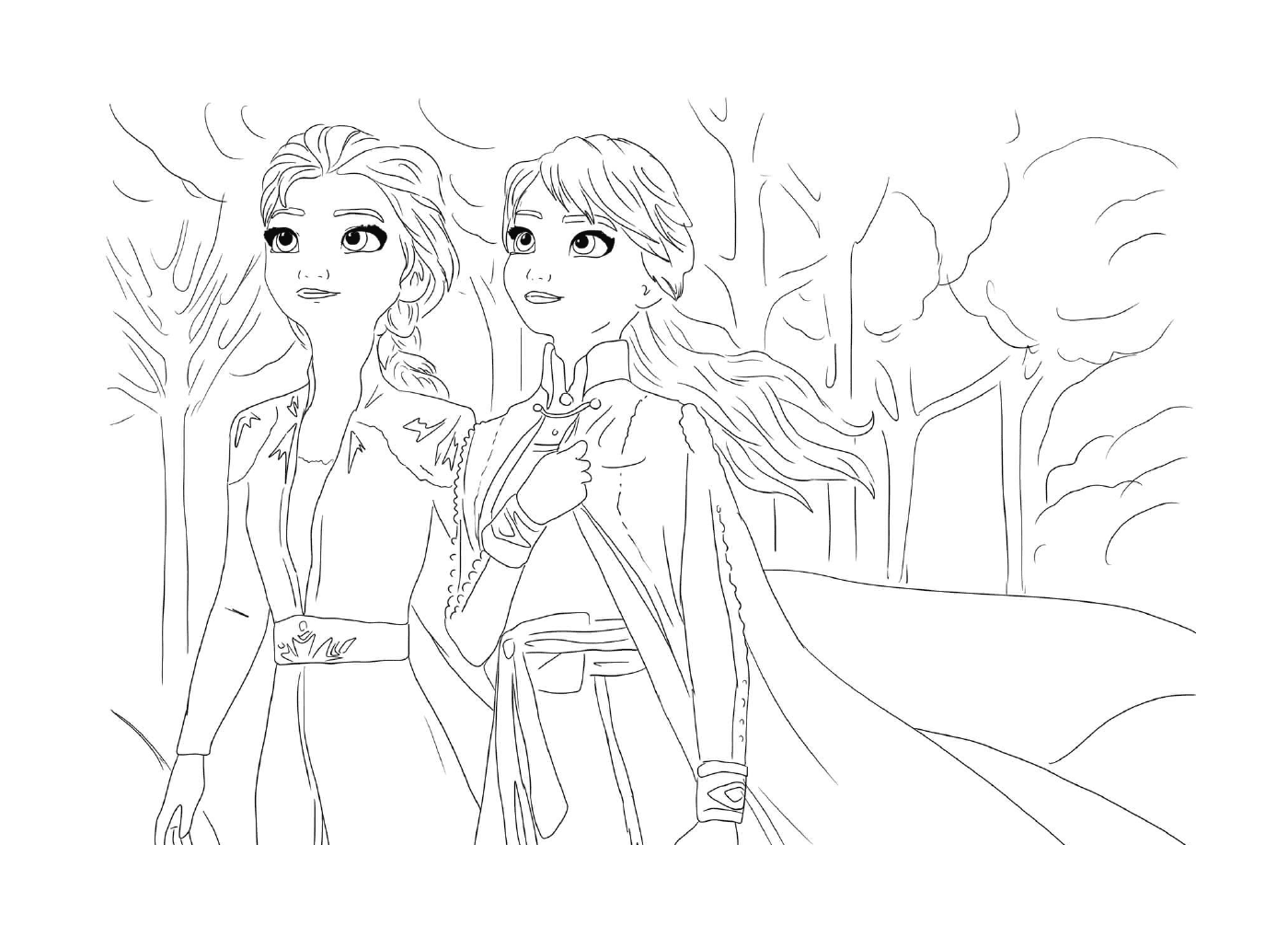   Elsa et Anna, princesses courageuses 