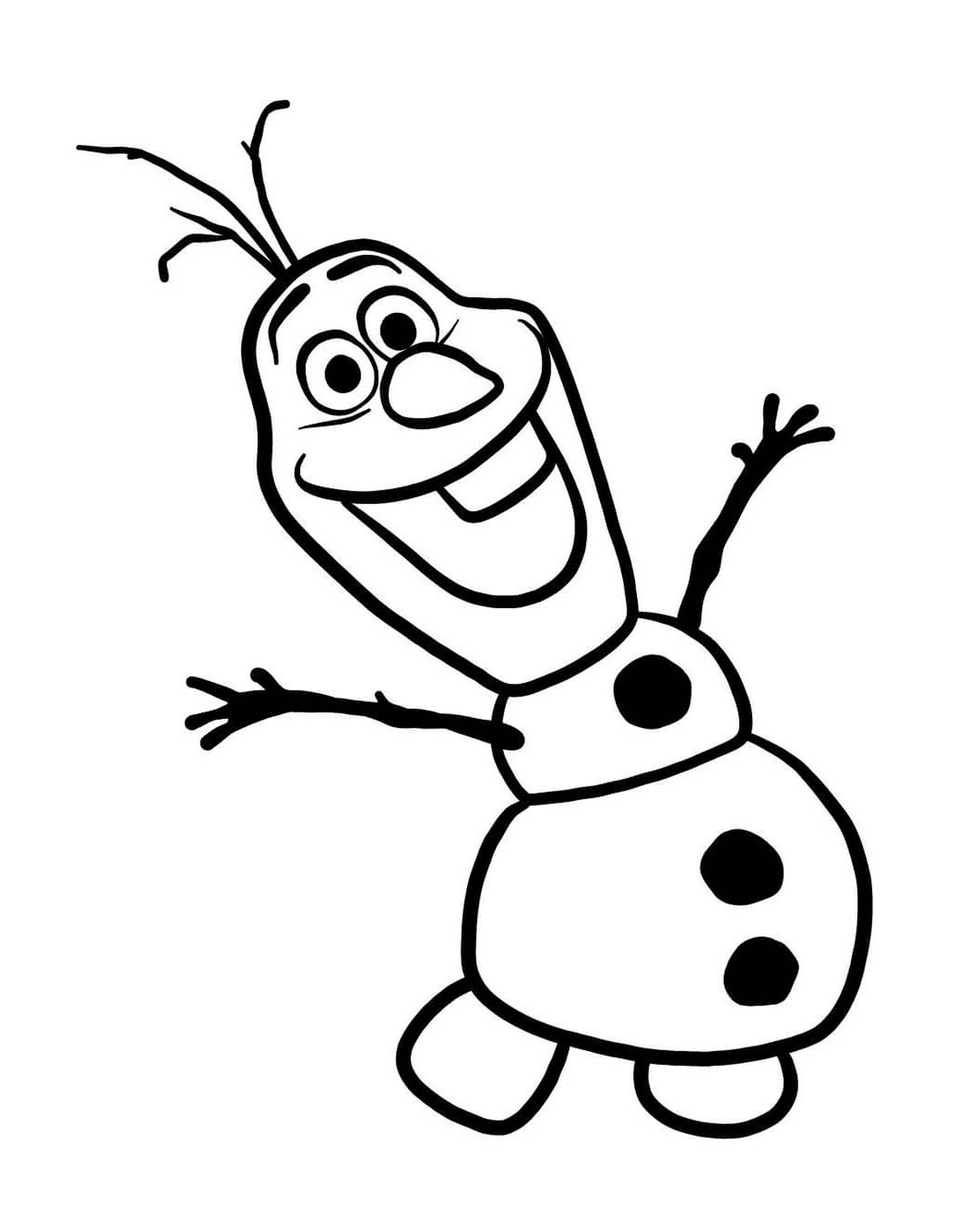   Olaf, le bonhomme de neige créé par Elsa 