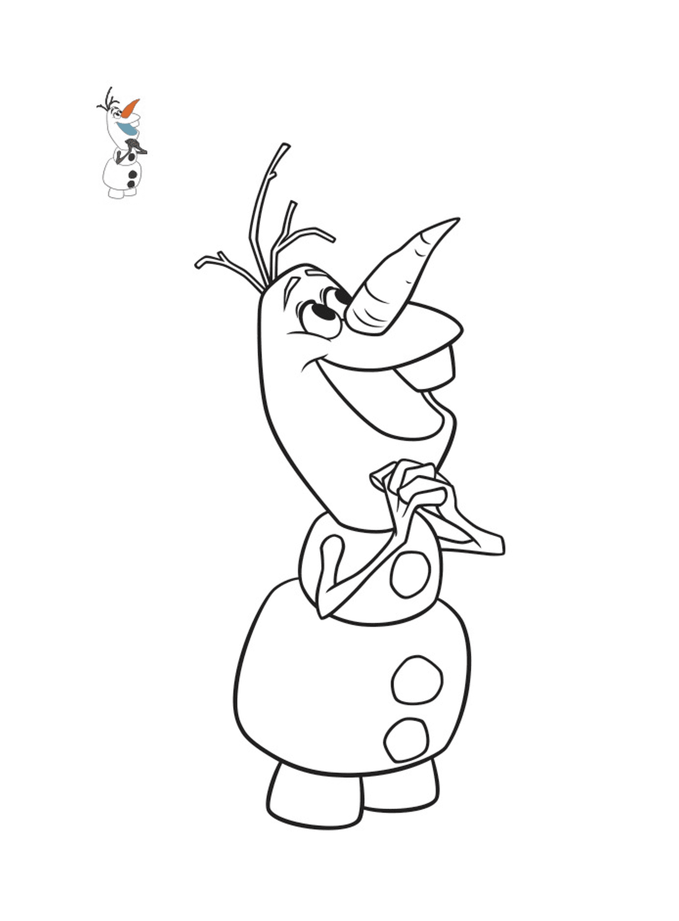   Olaf attend Noël avec impatience 