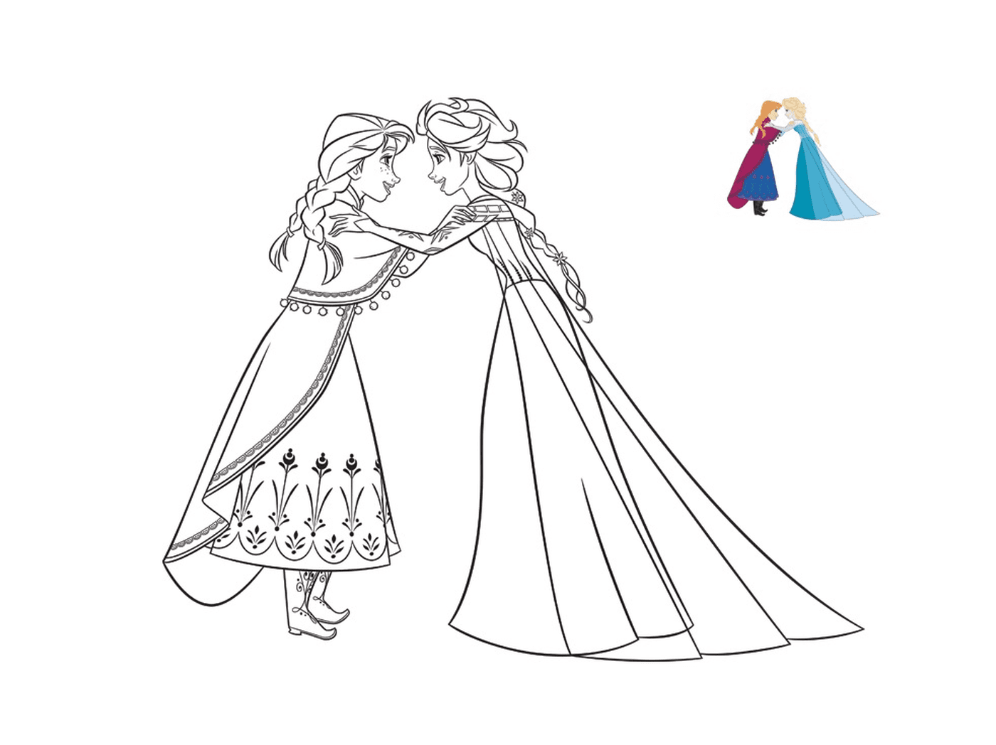   Anna confie un secret à Elsa 