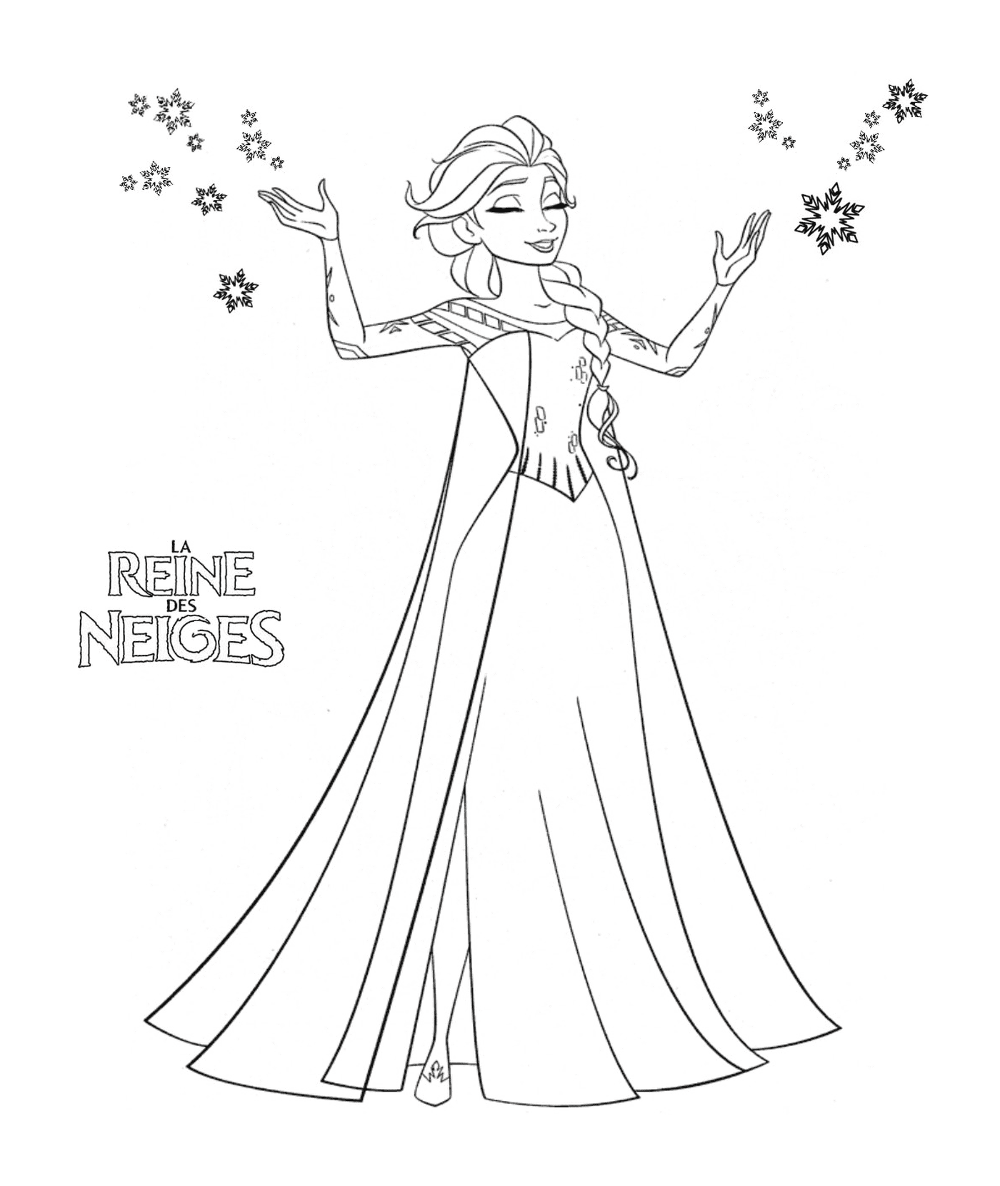   Princesse Elsa en robe 