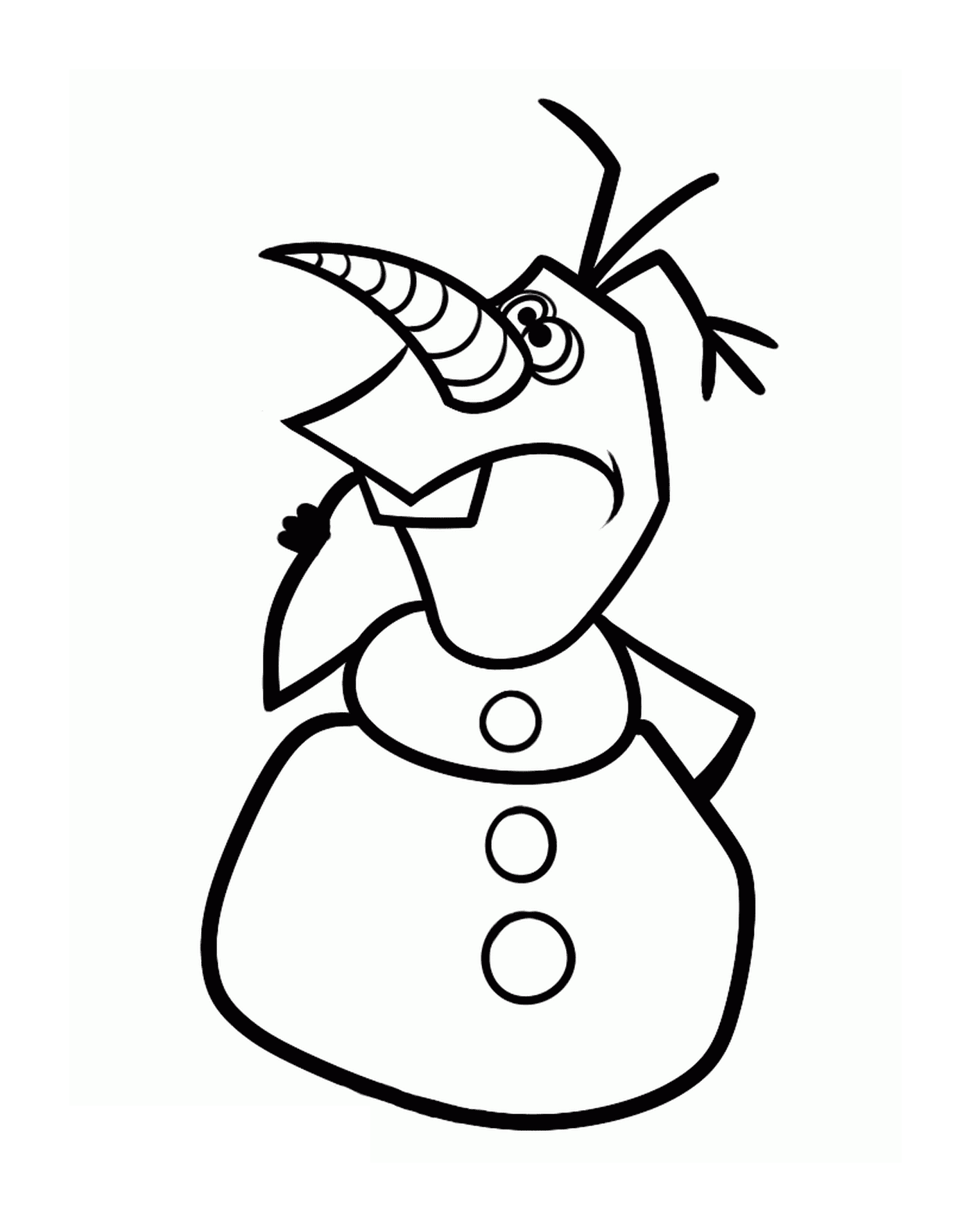   Olaf un peu malade 