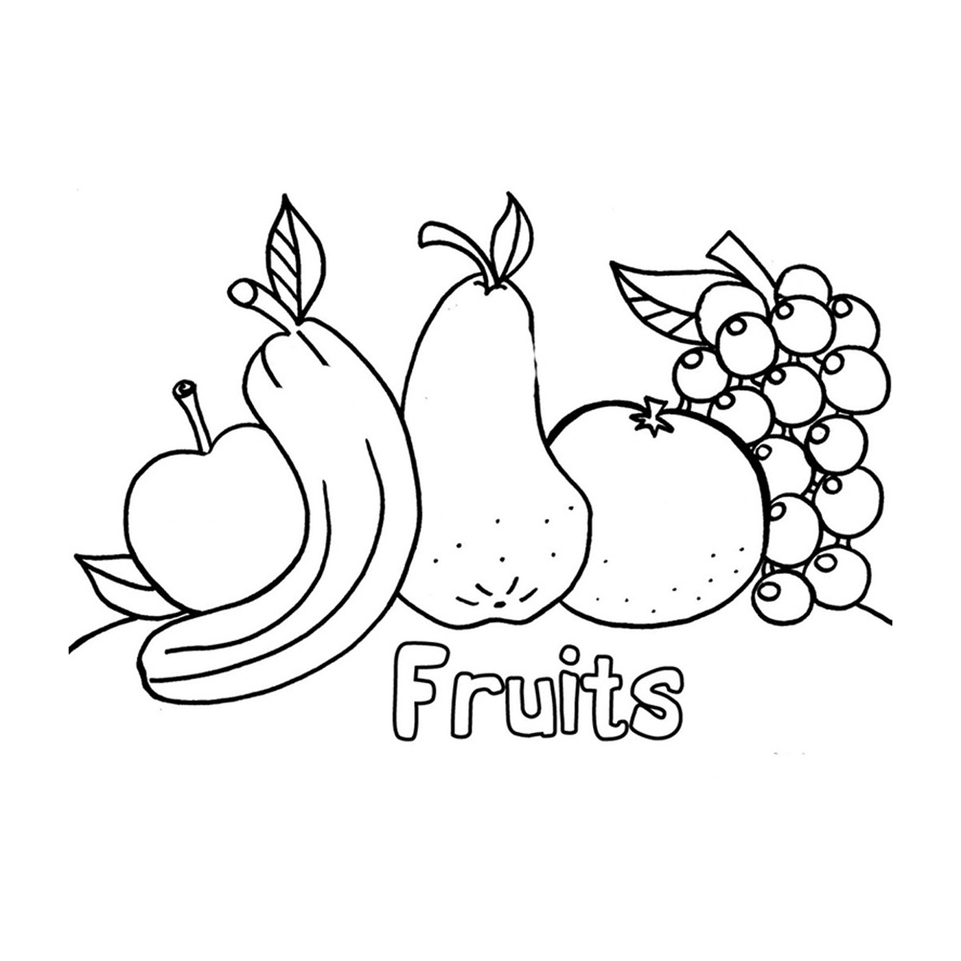   Fruits pour une alimentation équilibrée 