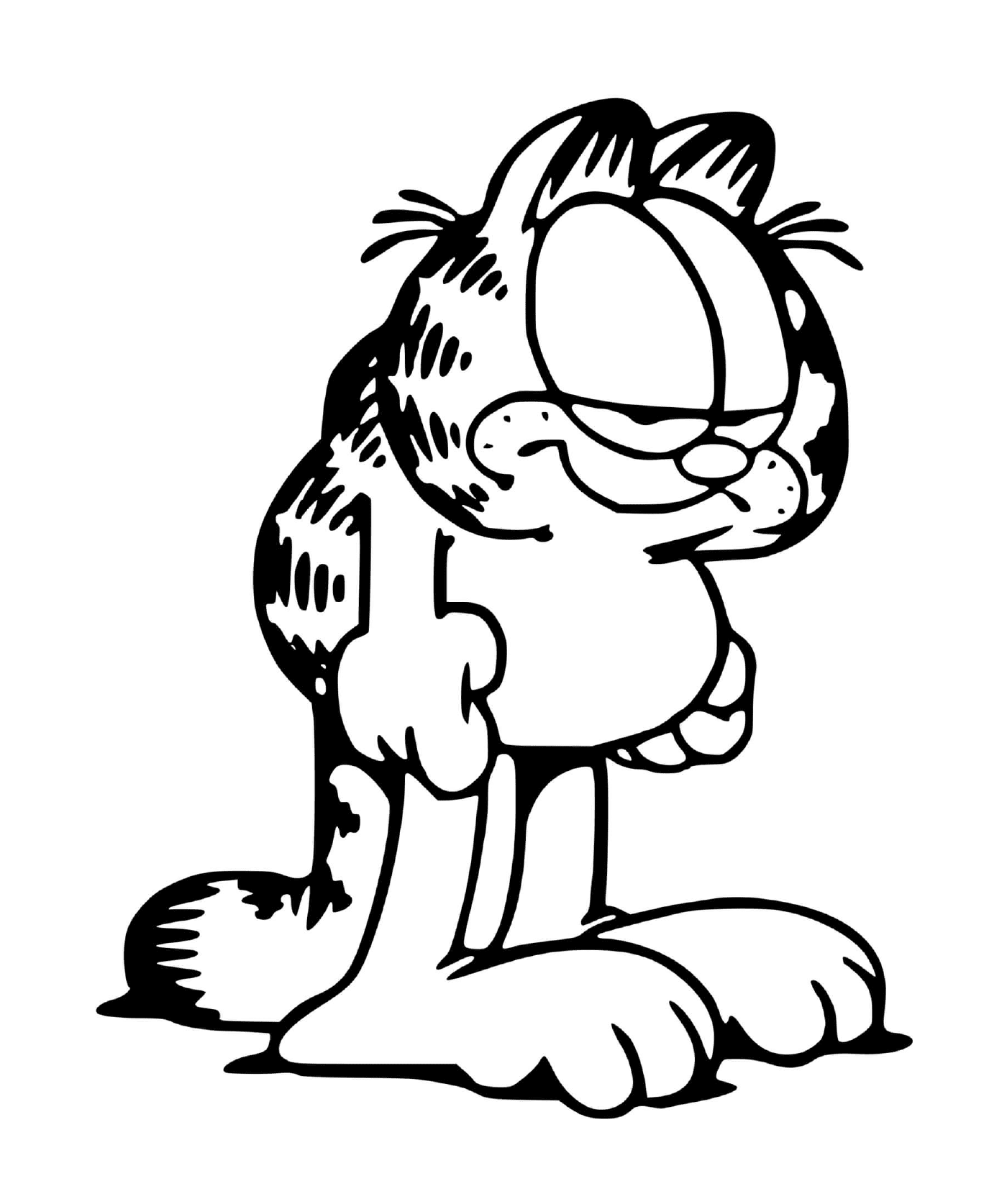   Garfield toujours fatigué et épuisé 