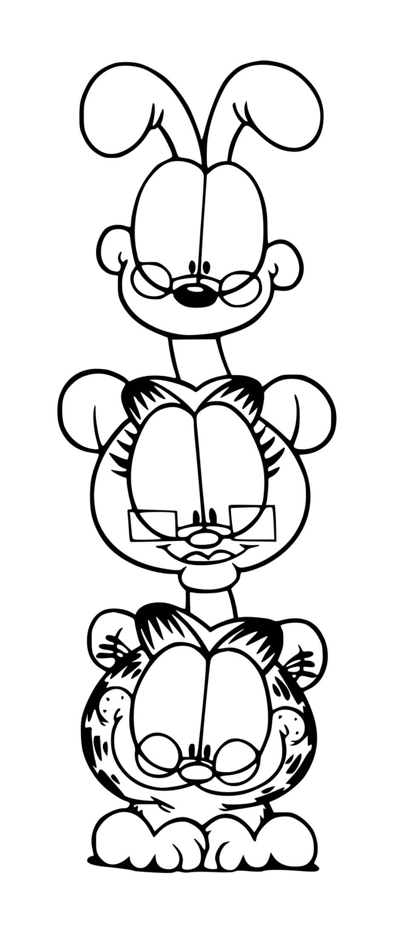   Garfield, Odie et Nermal en complices 