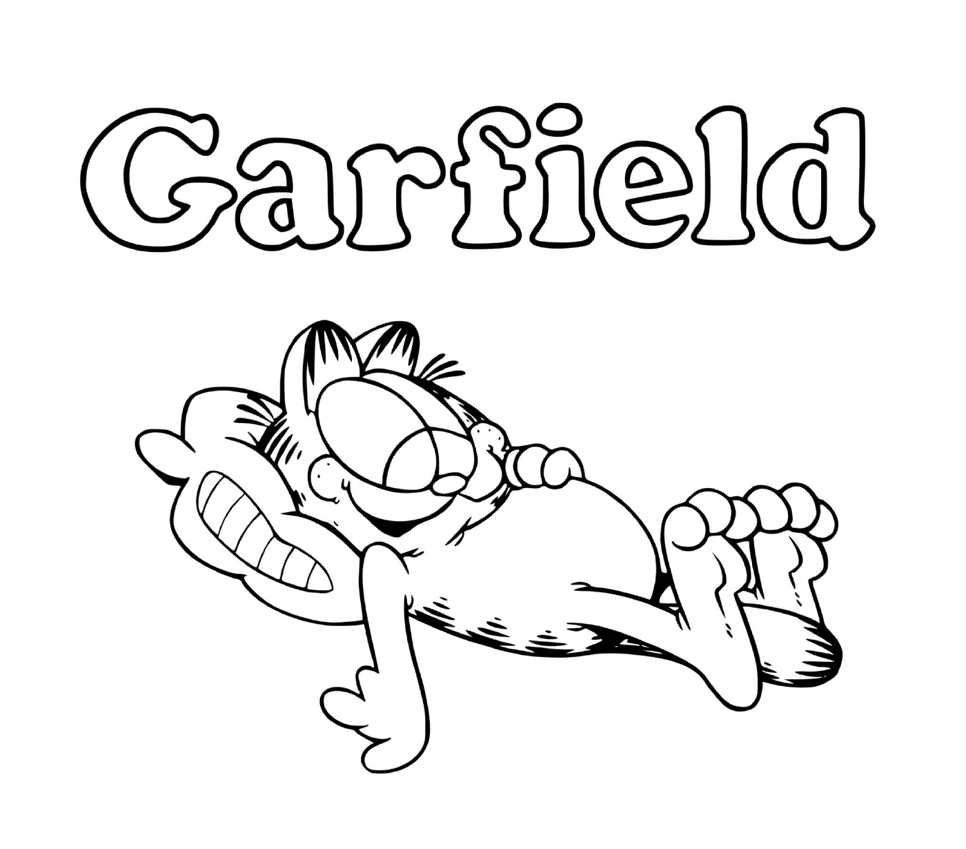   Garfield aime manger et dormir 