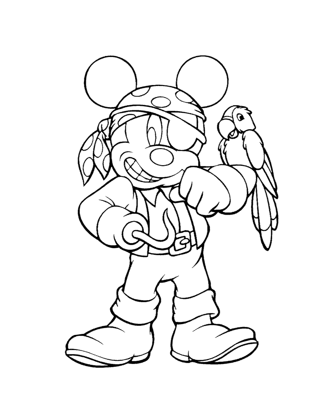   Mickey pirate en Halloween 