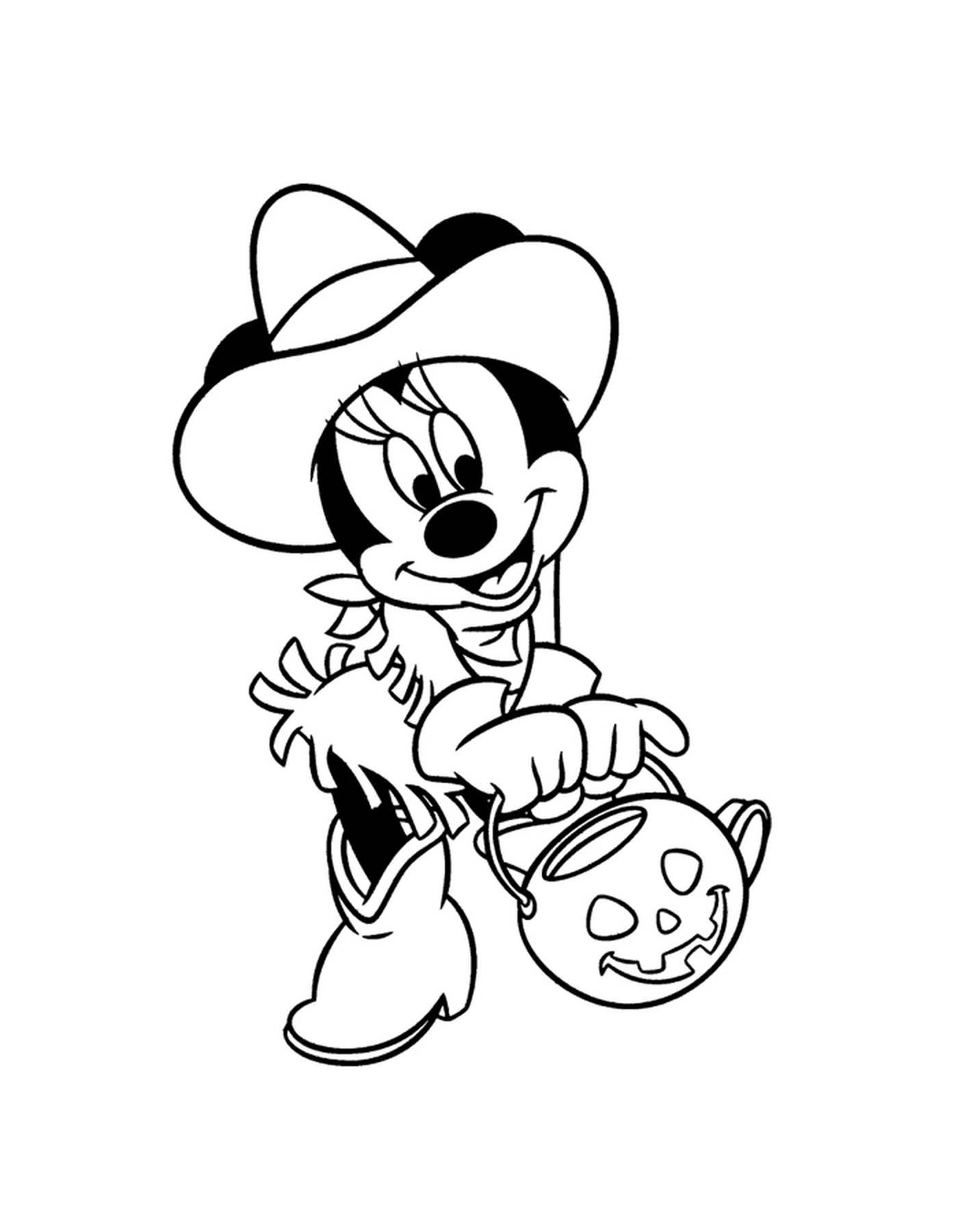   Minnie en cow-boy pour Halloween 