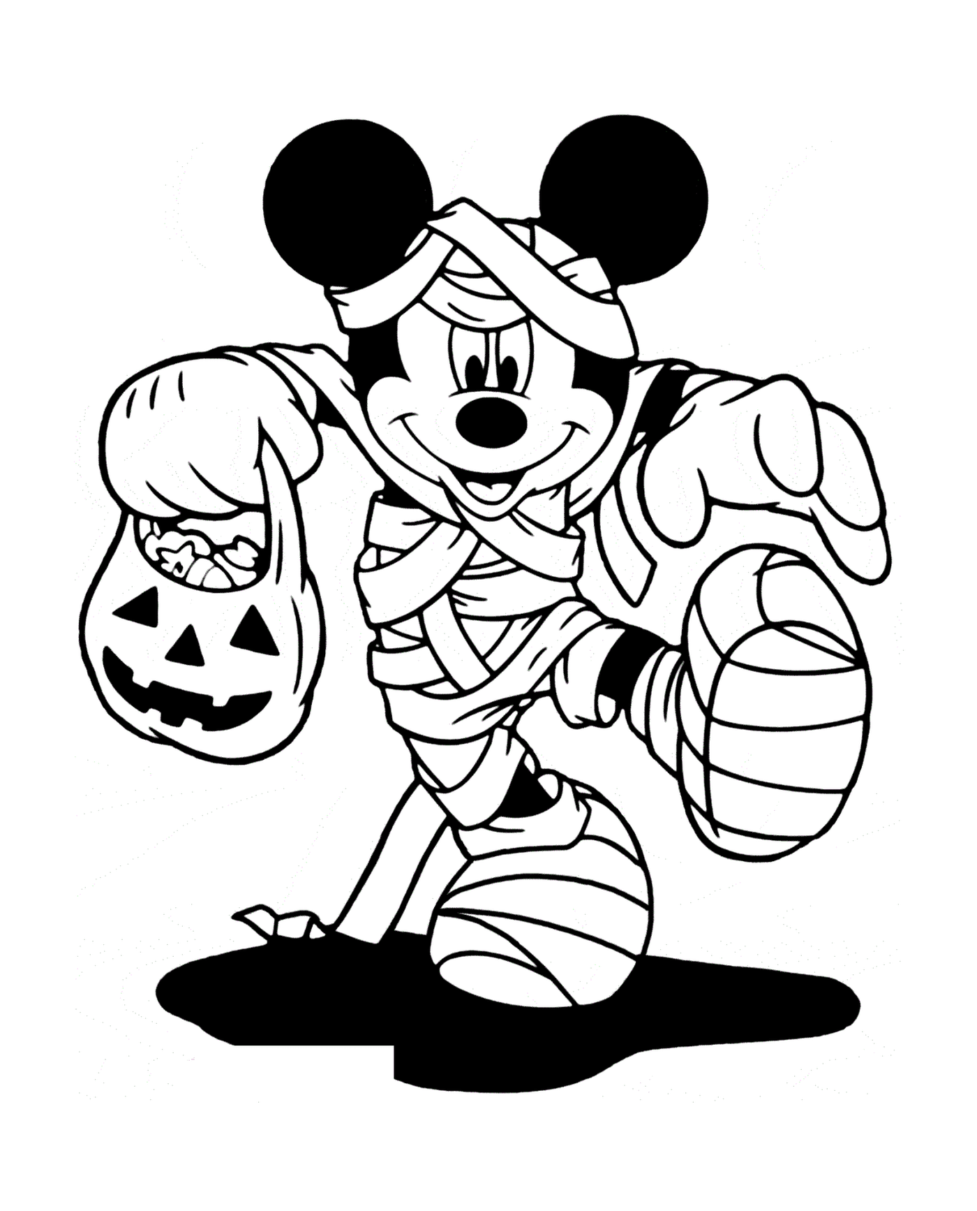   Mickey Mouse momie en Halloween 