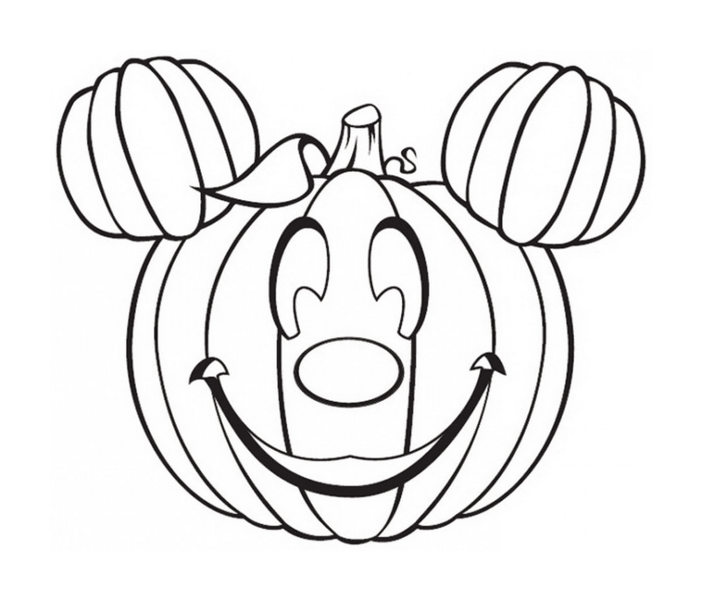   Citrouille d'Halloween Disney de Mickey 
