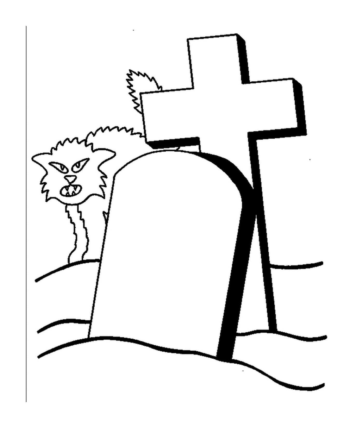   croix et chat 