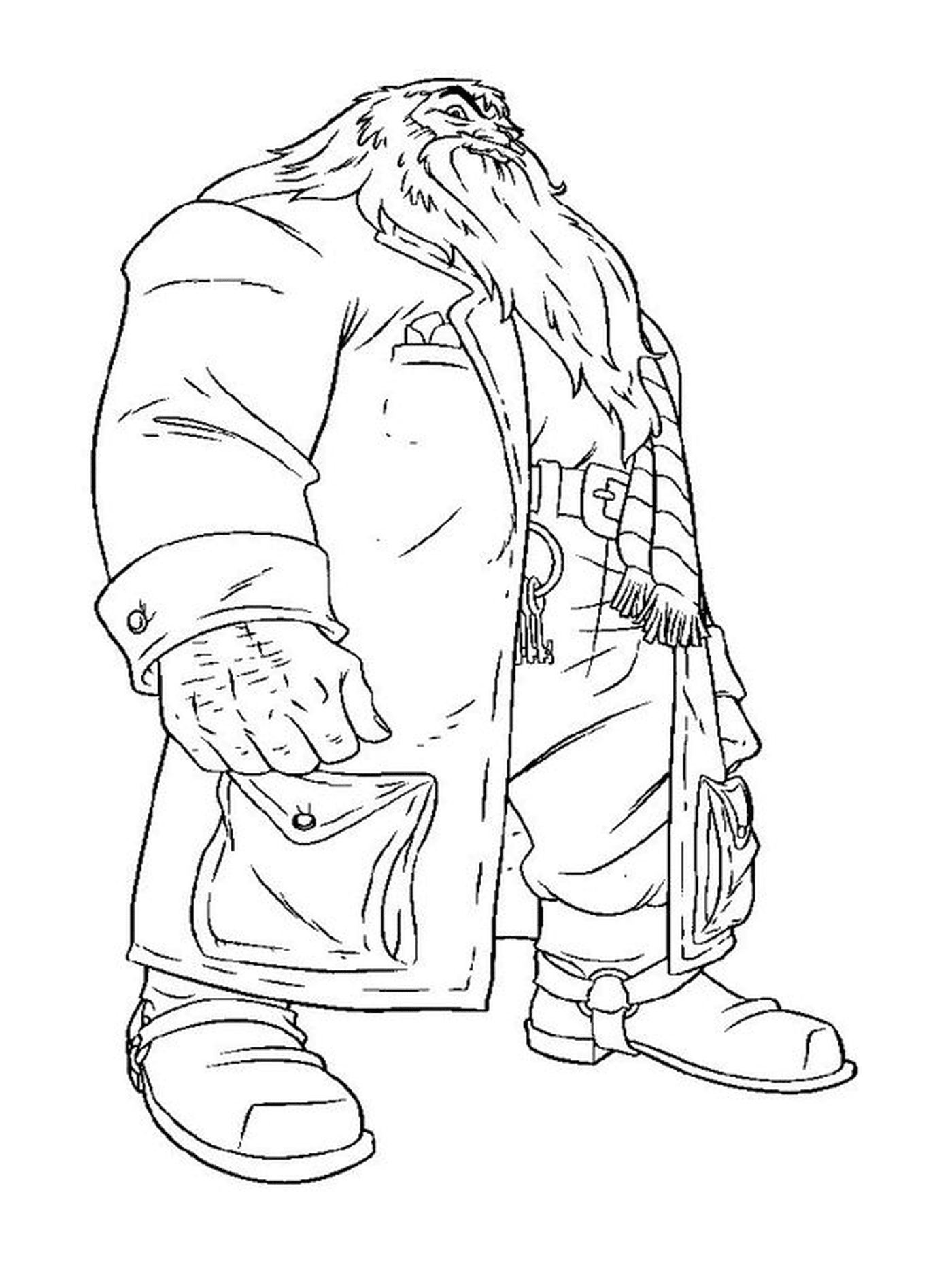   Hagrid en long manteau 