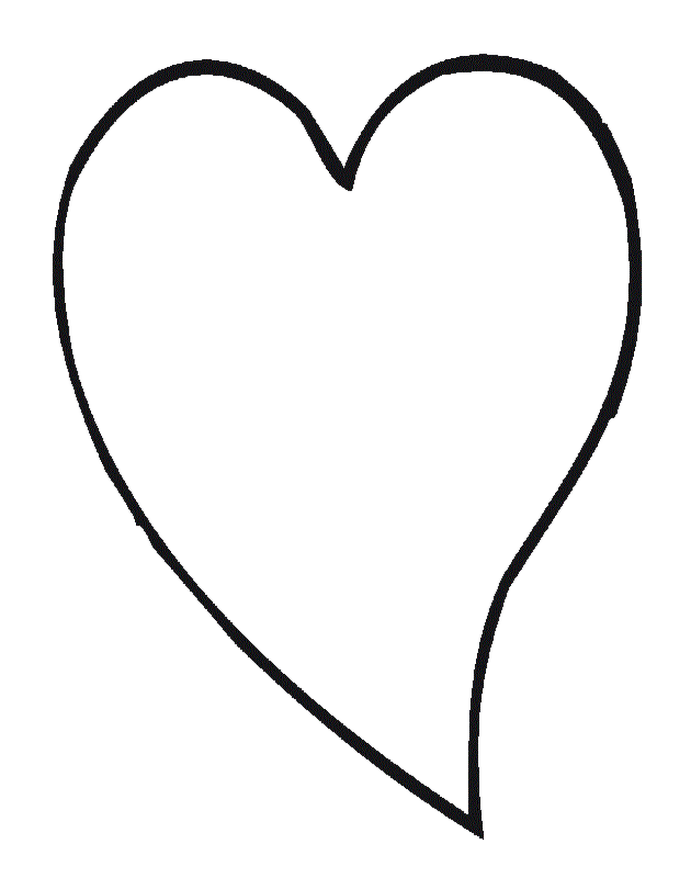   Cœur classique pour symboliser l'amour 