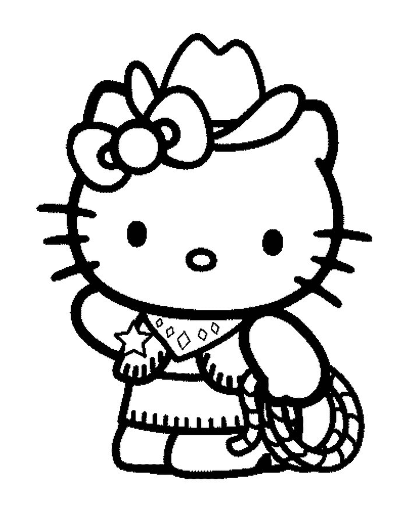   Hello Kitty avec une étoile 