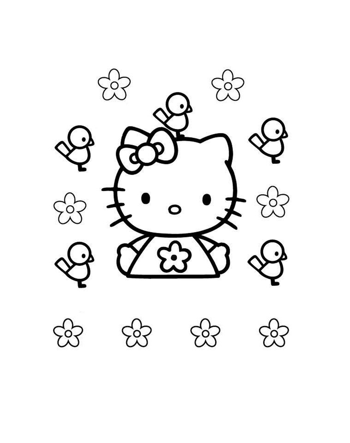   Des coloriages de Hello Kitty 