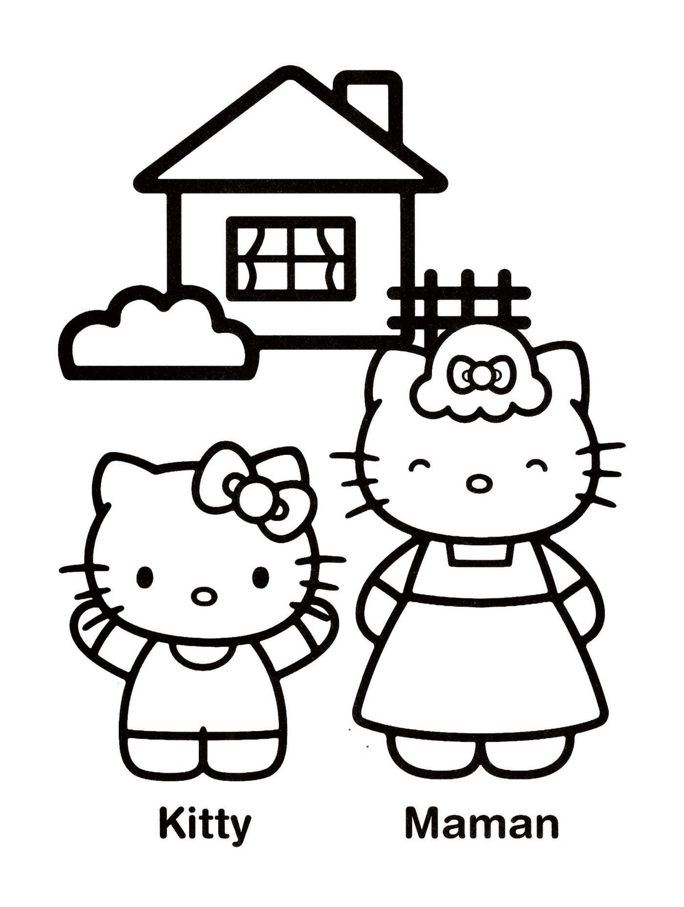   Hello Kitty et sa maman 