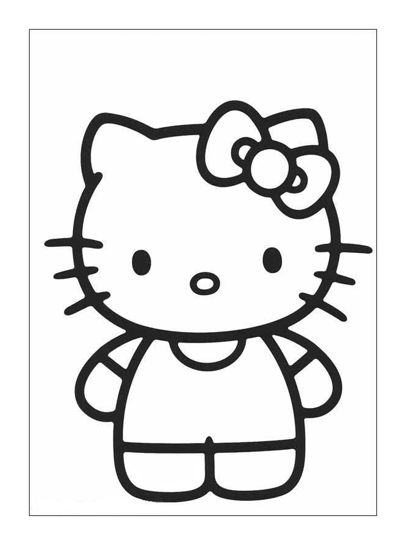   Hello Kitty à colorier pour les enfants 