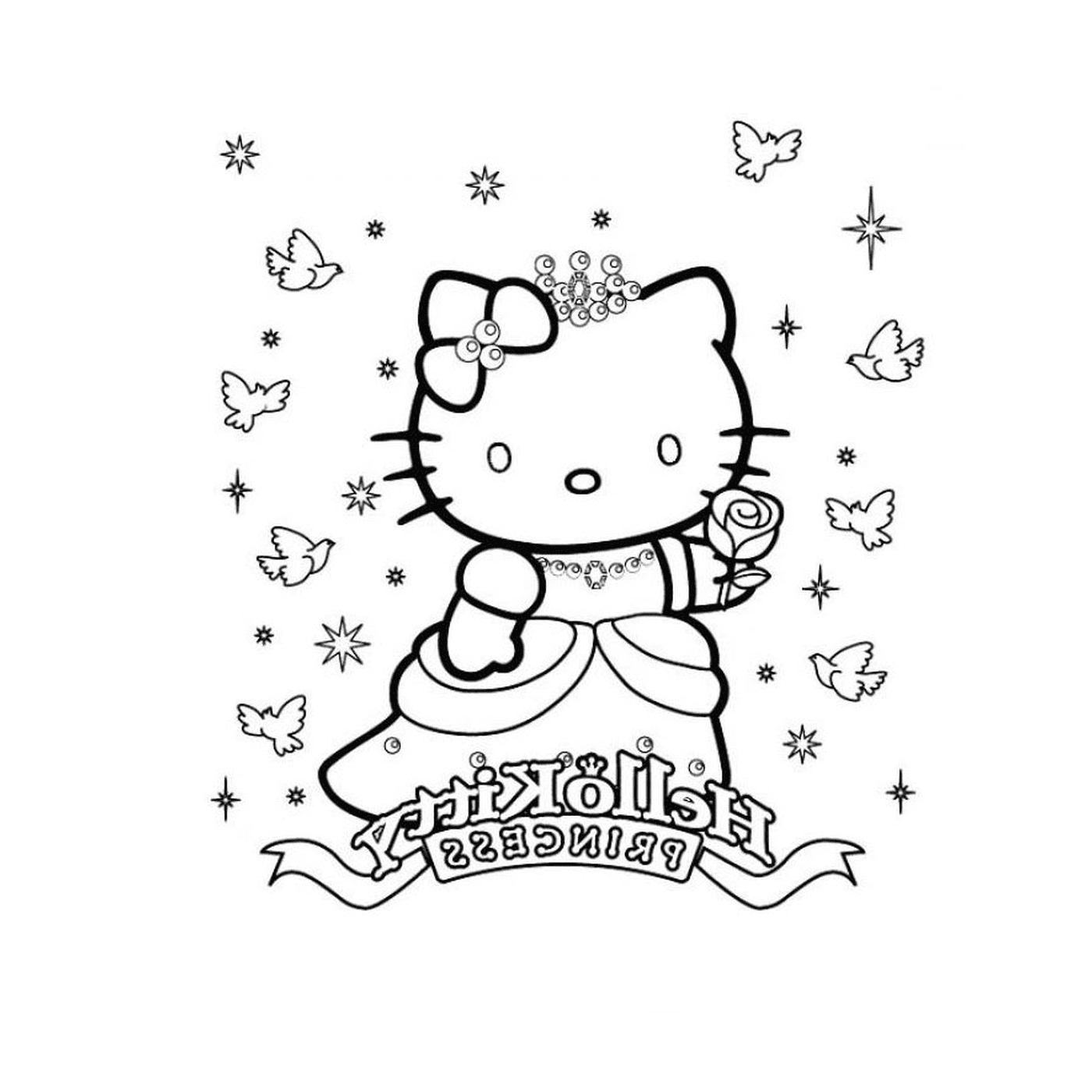   Hello Kitty en princesse 
