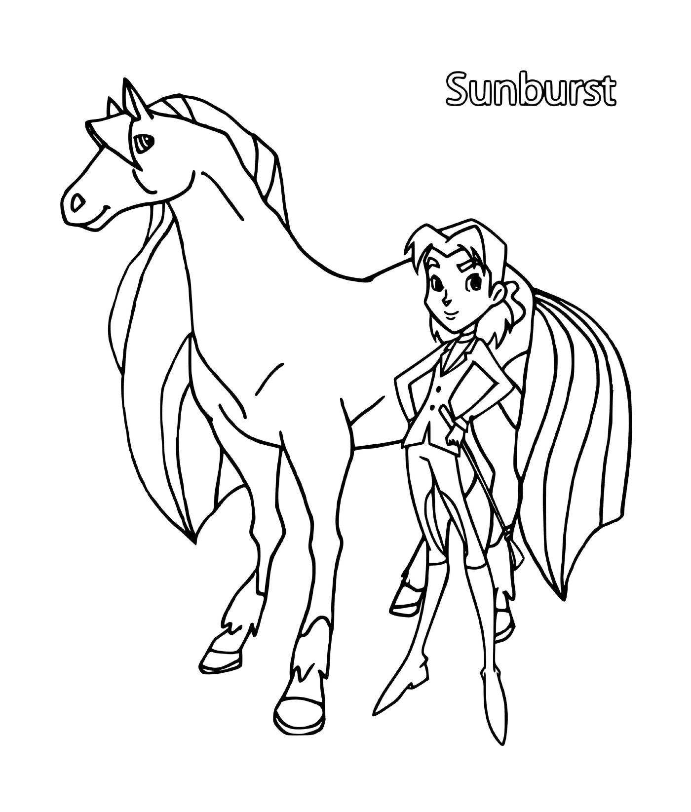   Superbe cheval nommé Sunbrust 