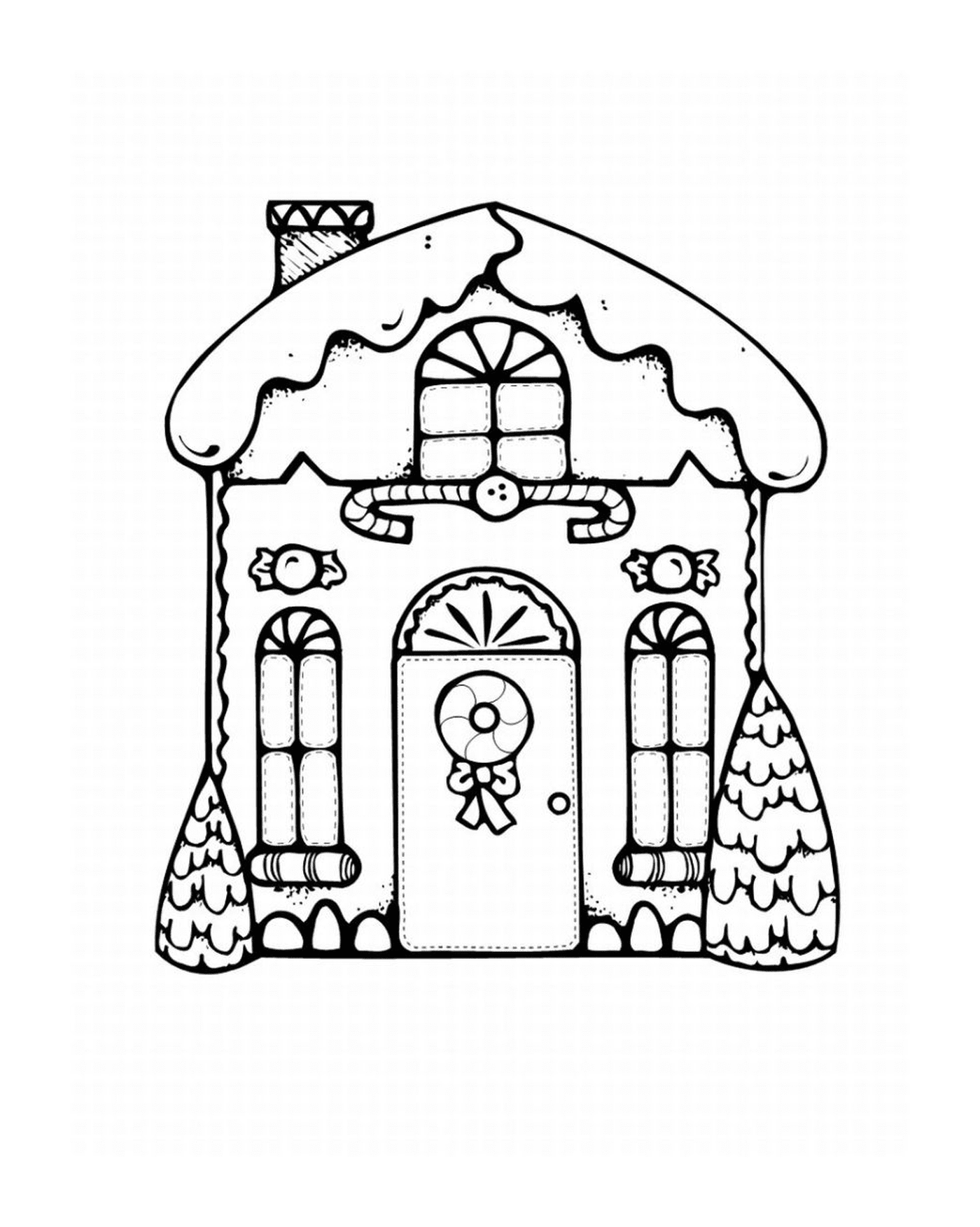   maison décorée Noël festive 