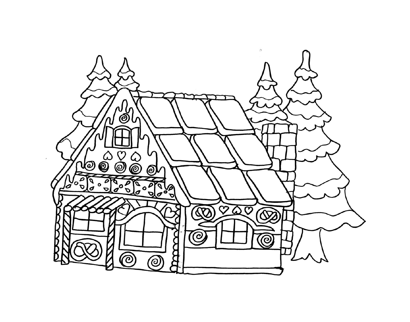   Maison de pain d'épice de Noël 