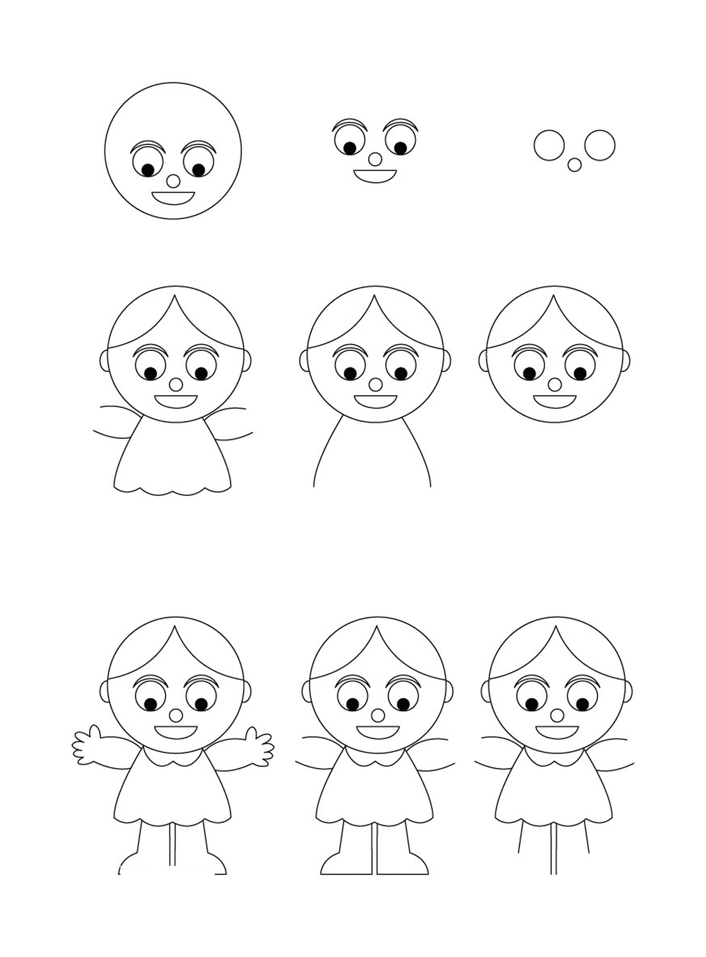   Comment dessiner une poupée 