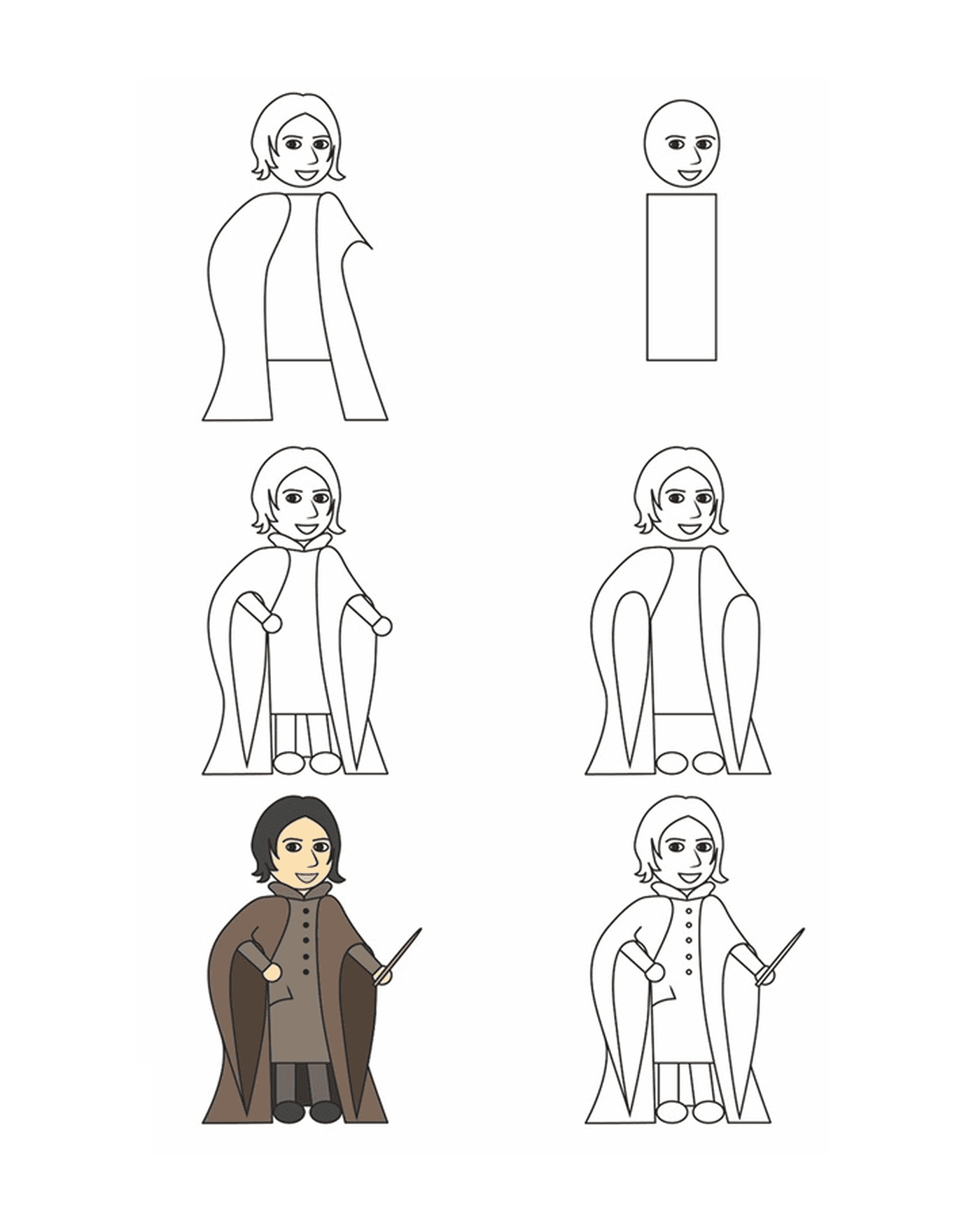   Comment dessiner Severus Rogue 