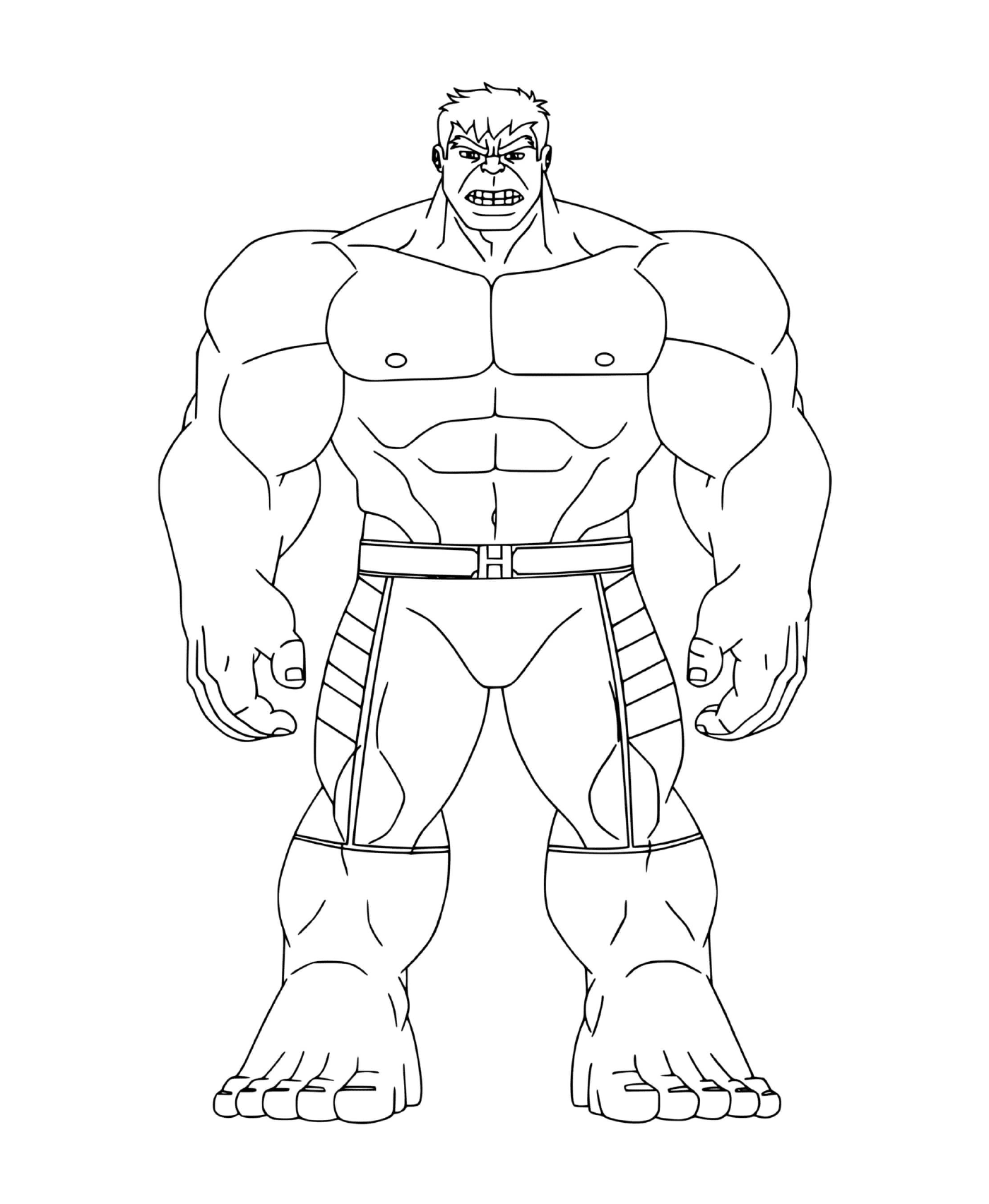   Super-héros musclé incroyable Hulk 