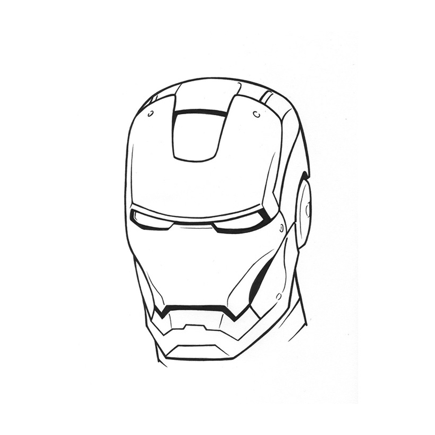   Tête d'Iron Man avec casque 