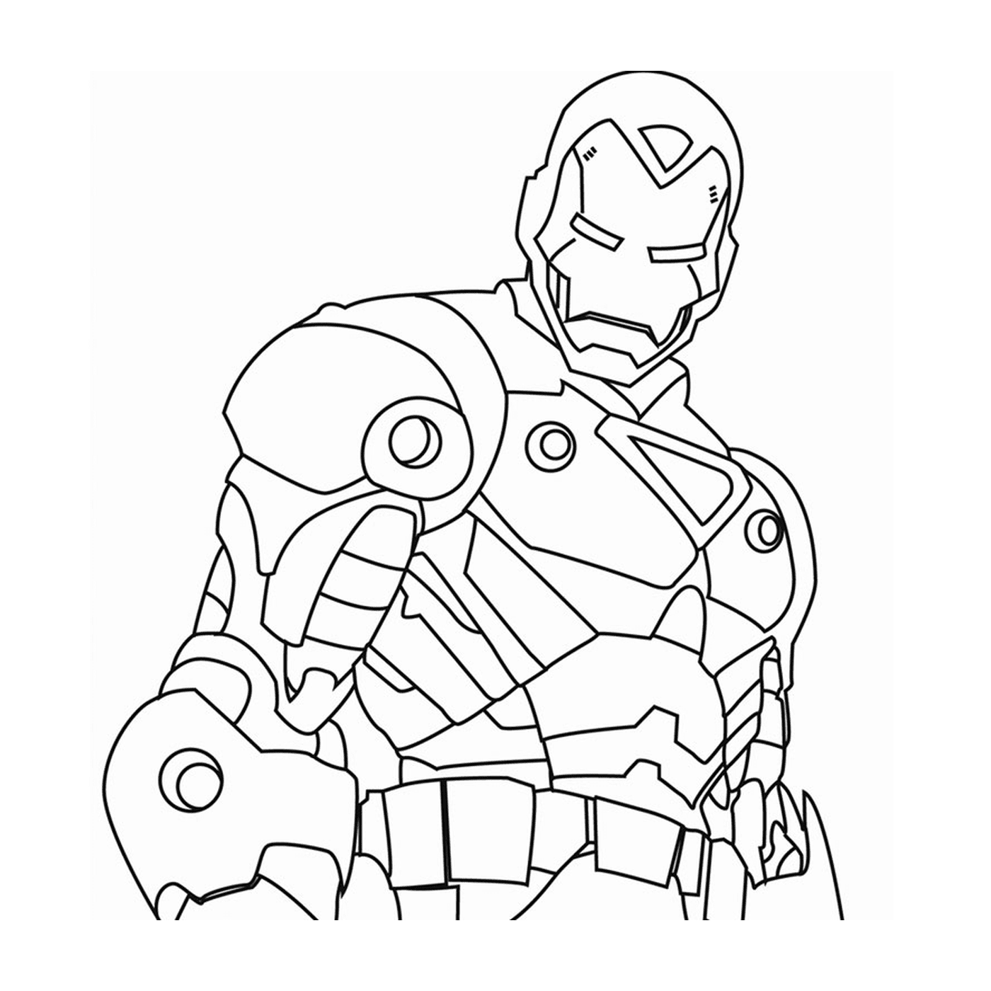   Iron Man pour les enfants à colorier 