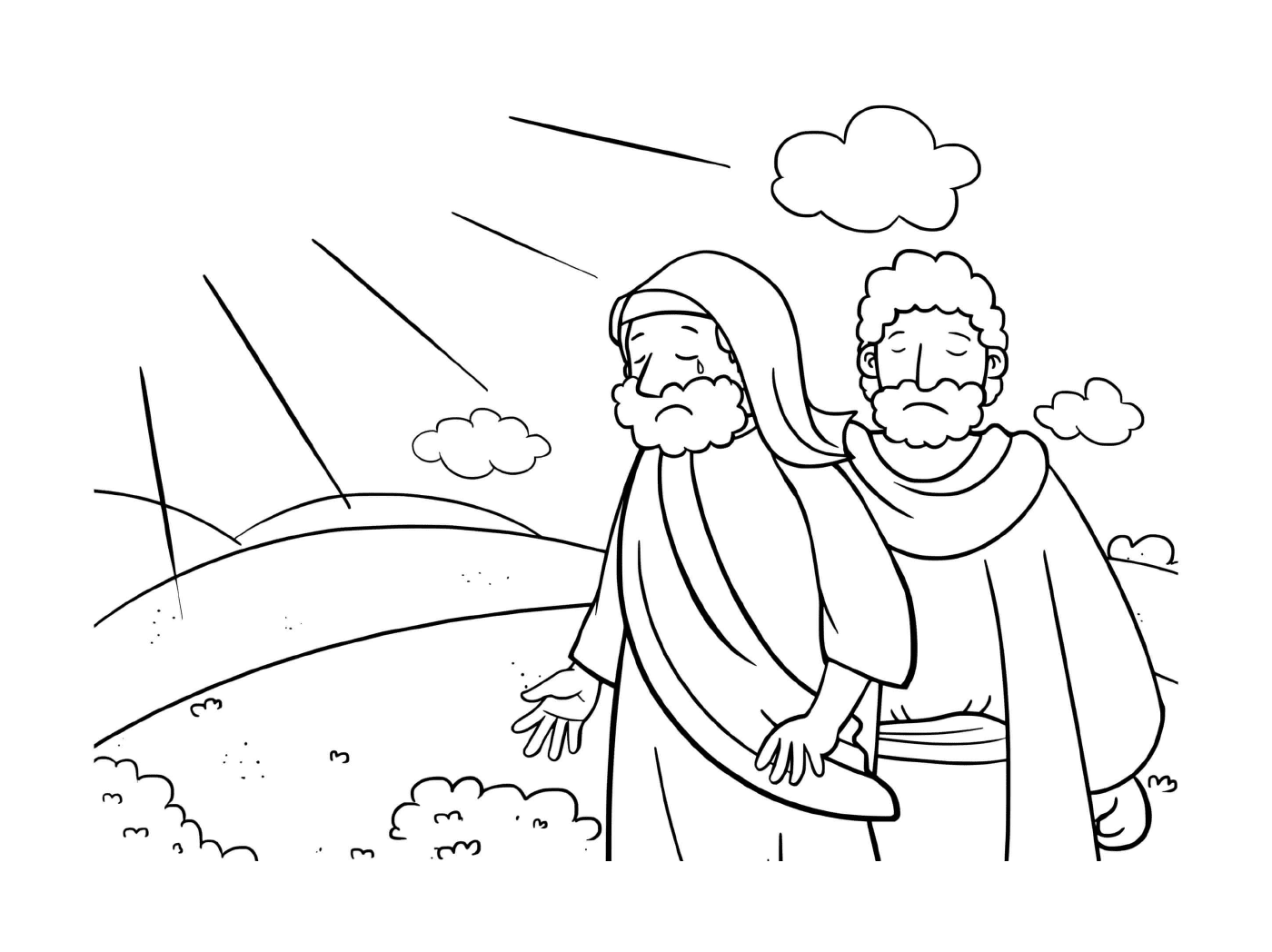   Moïse et le rocher 