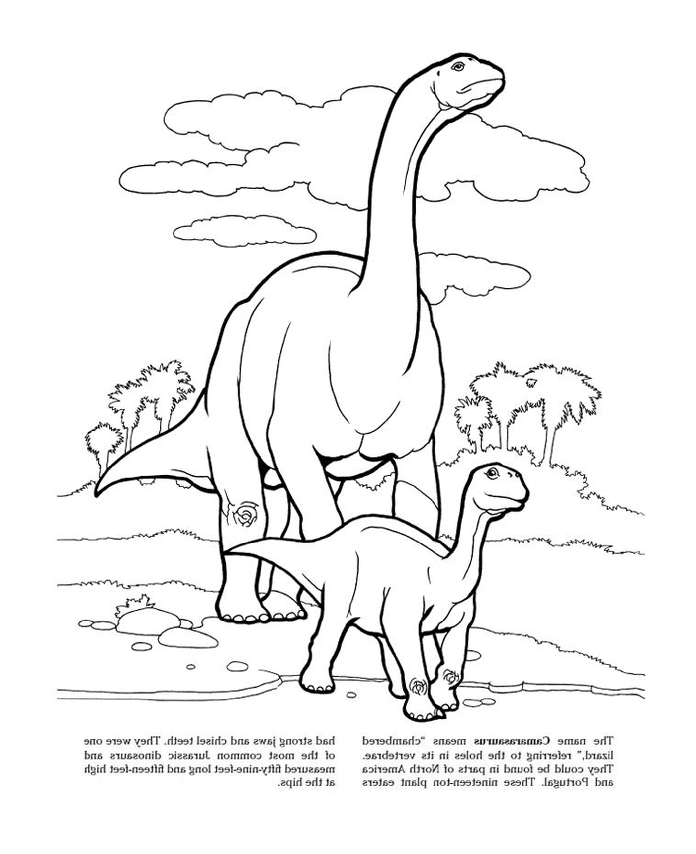   Camarasaurus de Jurassic Park, une famille de dinosaures 