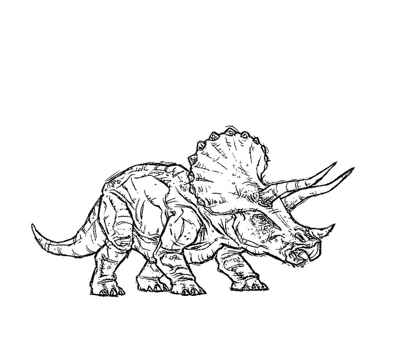  Jurassic Park, triceratops majestueux 