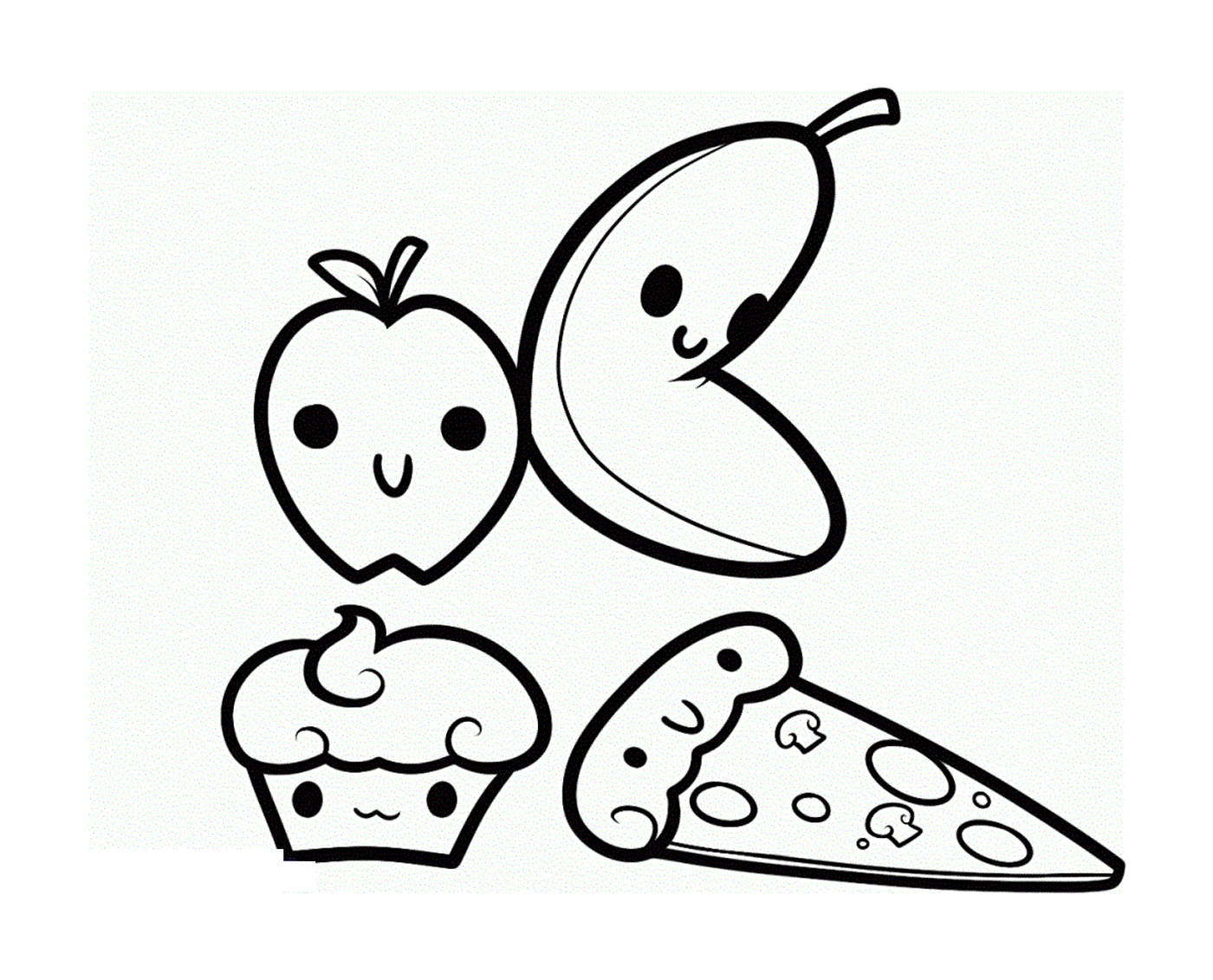   fruits délicieux mignons et mignons 