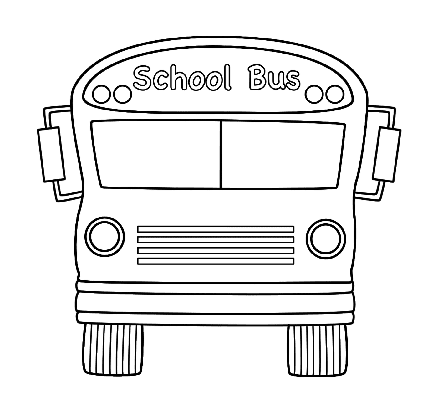   Un bus scolaire se prépare à partir 