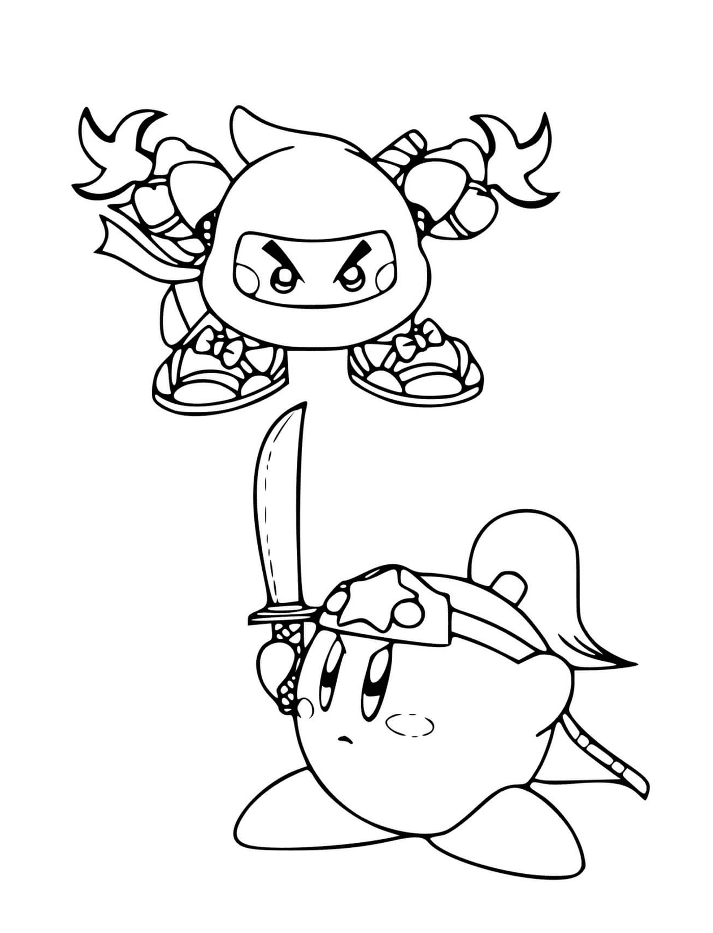   Super Kirby Clash avec épée 