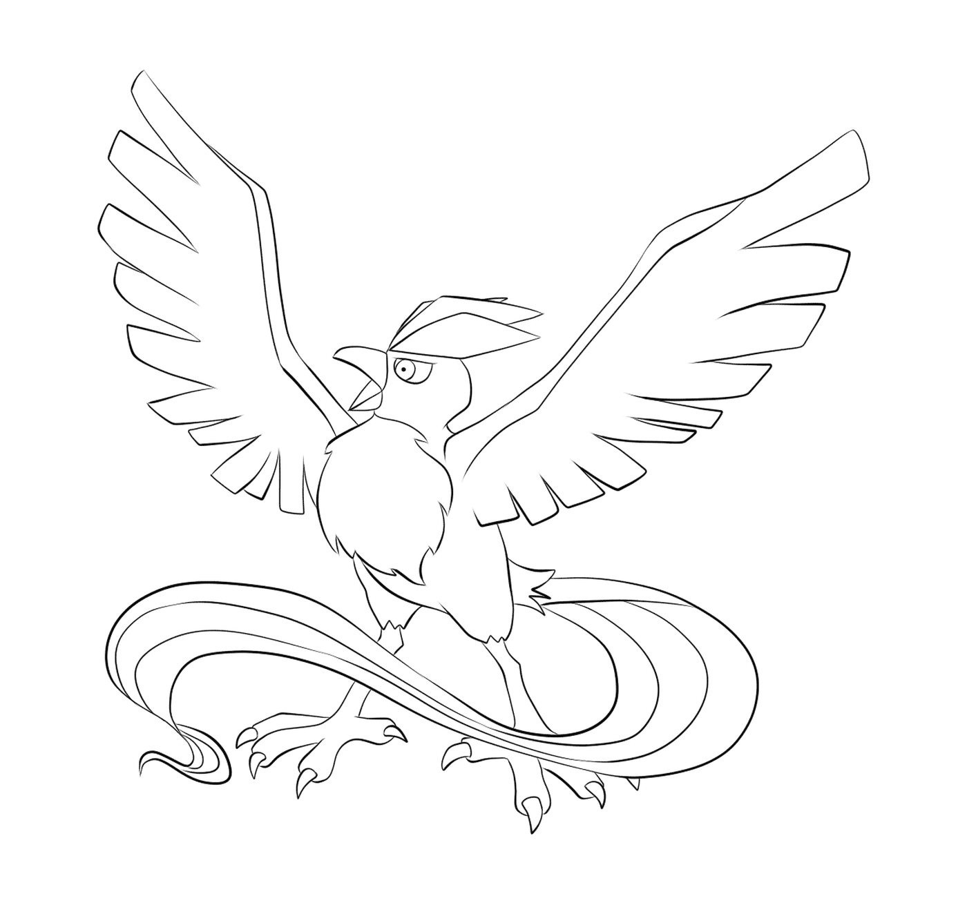   Artikodin oiseau avec ailes déployées 