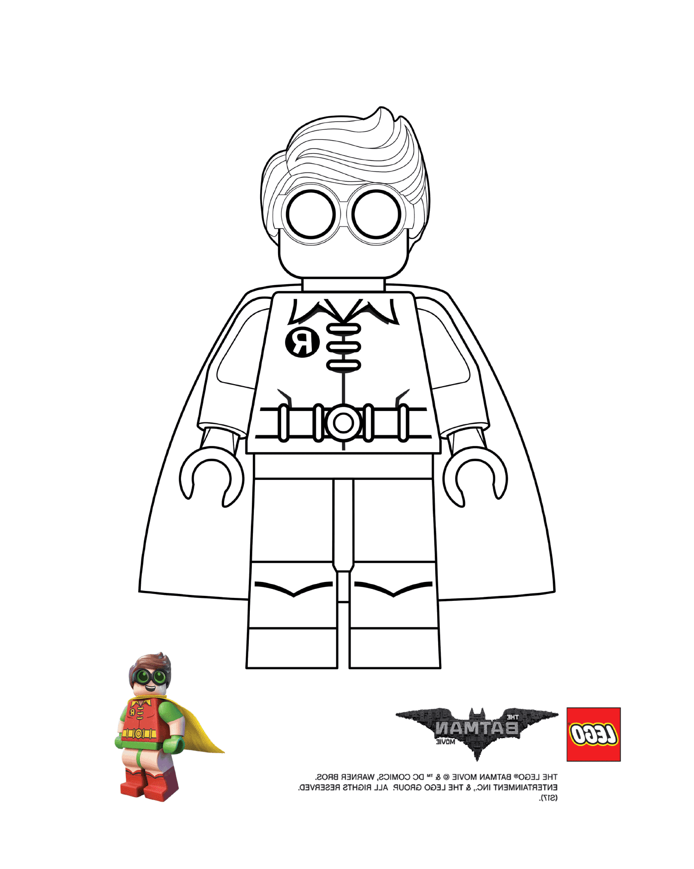   Robin Lego avec costume 