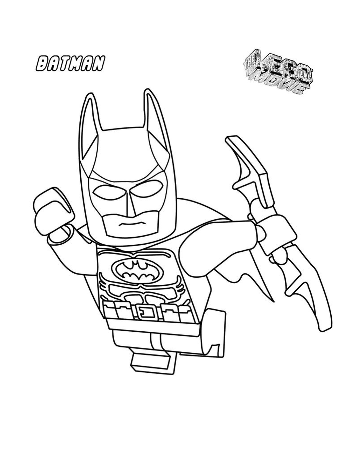   Batman Lego dans les airs 