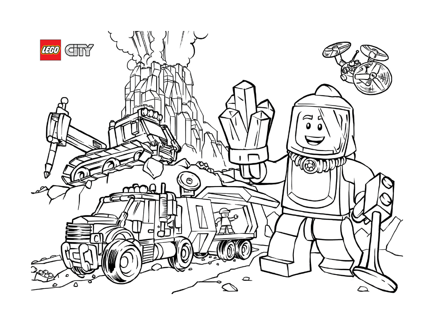   Explorateurs du volcan Lego City 
