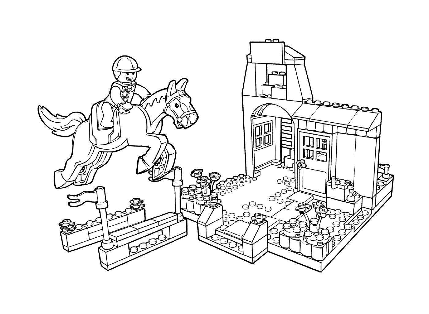   Compétition équestre LEGO Pony Farm 