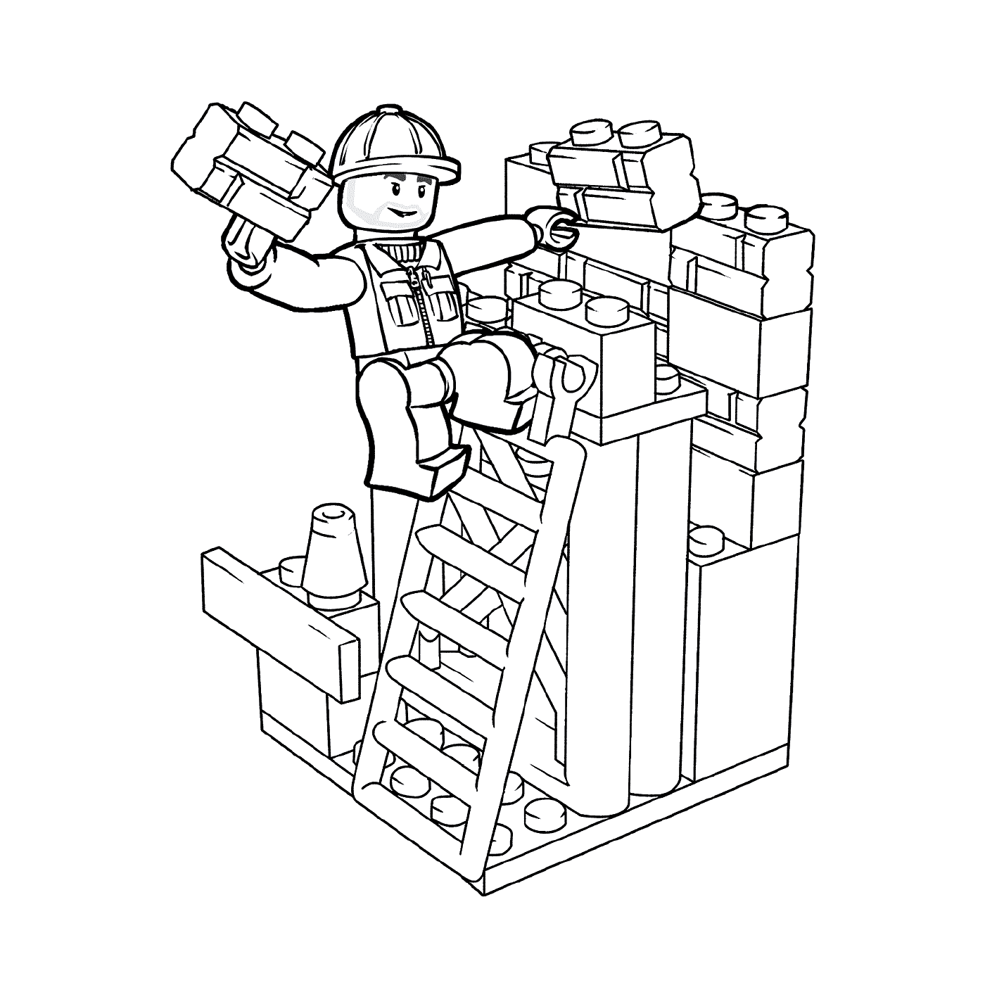   Ouvrier du bâtiment LEGO 