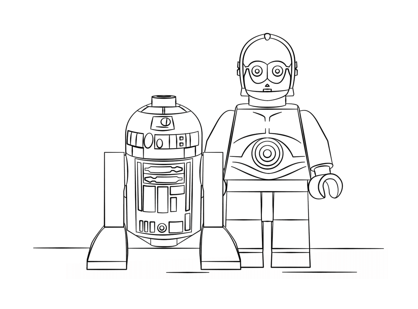   R2D2 et C3PO : L'univers Lego Star Wars 