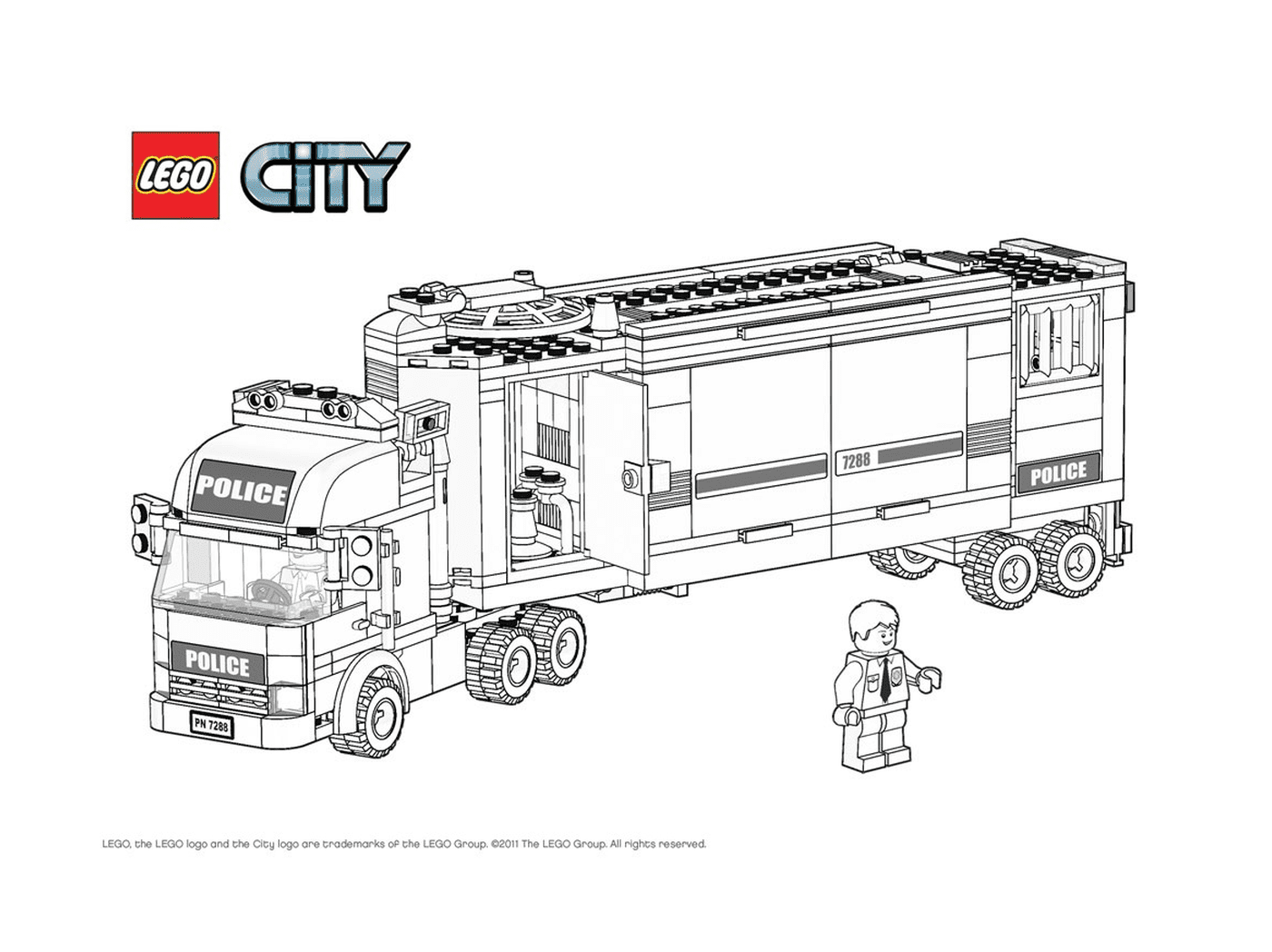   Camion de police Lego robuste 