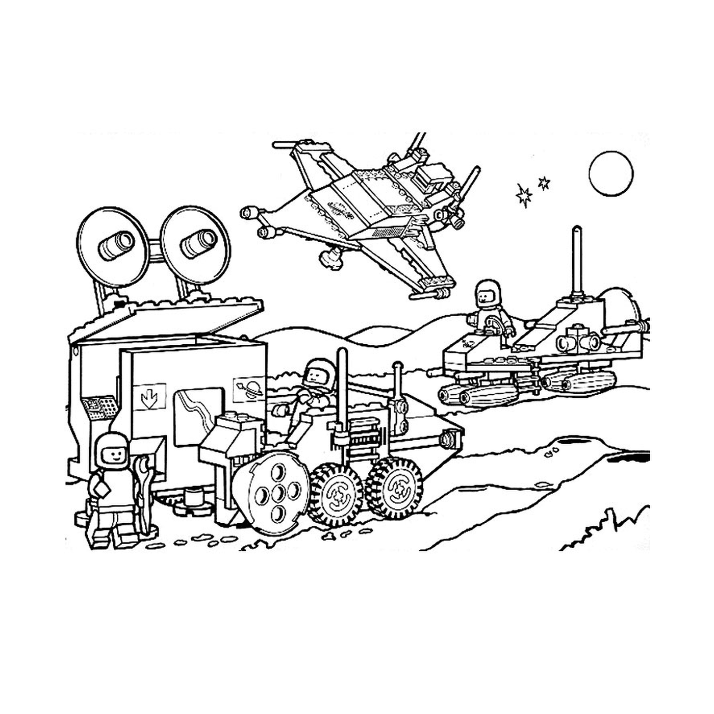   Avion et tracteur Lego 