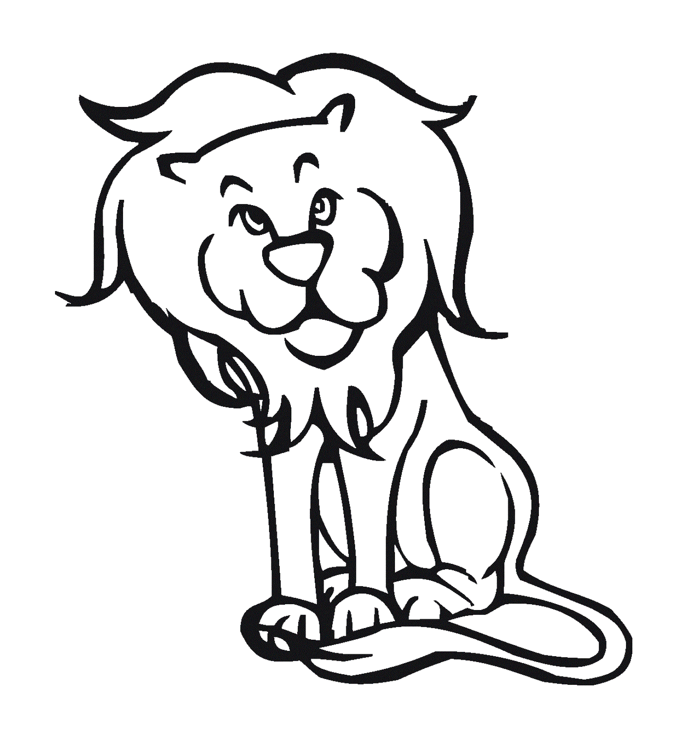   tatouage de lion élégant 