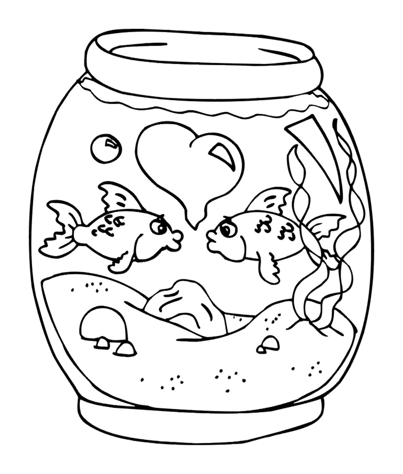   Un bocal à poissons 